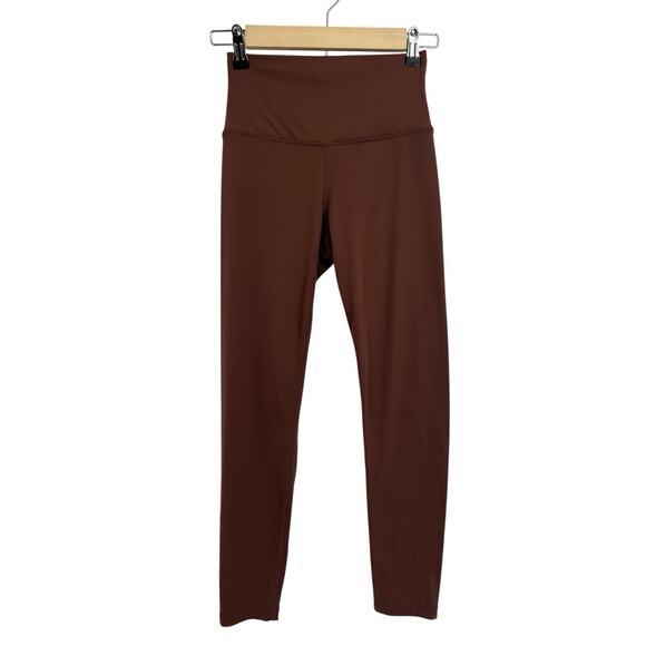 Quince Chocolate Brown 7/8 Leggings Small - Picture 1 of 5